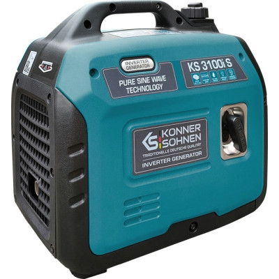 Генератор Konner&amp;Sohnen інверторний KS 3100i S, 230В, 3.1кВт, ручний тартер, 21.5кг (KS3100IS)