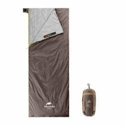 Спальний мішок Naturehike надлегкий Summer LW180 NH21MSD09 правий (15°C) p-p XL коричневий (6927595777985-R)