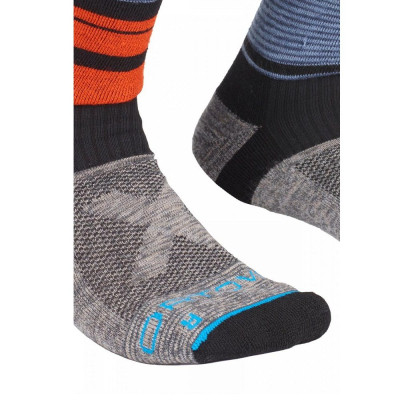Шкарпетки Ortovox All Mountain Mid Socks Warm Mns multicolour - 39-41 - сірий/помаранчевий (025.001.0124)