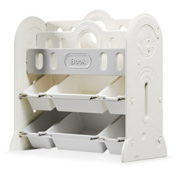 Дитячий стелаж Mealux Slotto Grey (KD-E121 Grey)