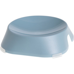 Посуд для котів Fiboo Flat Bowl миска з антиковзаючими накладками блакитна (FIB0085)