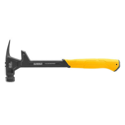 Молоток DeWALT DEM-CLAW демонтажний, суцільнометалевий, 624 г, з прямим цвяхом. (DWHT51008-0)