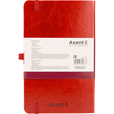 Блокнот Axent Partner Lux, 125х195, 96арк, кл, червоний (8202-06-A)