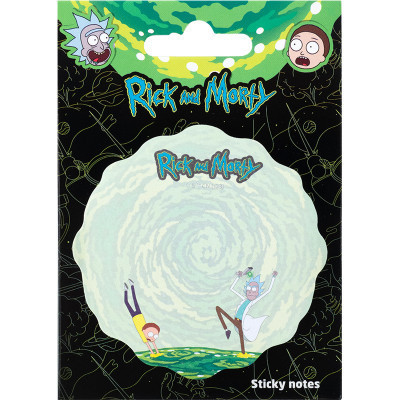 Папір для нотаток Kite з клейким шаром Rick and Morty 70х70 мм, 50 аркушів (RM23-298-2)