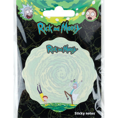 Папір для нотаток Kite з клейким шаром Rick and Morty 70х70 мм, 50 аркушів (RM23-298-2)