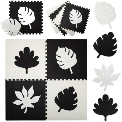Дитячий килимок MoMi пазл Feli 120 х 120 cм Black (AKCE00028)