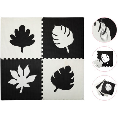 Дитячий килимок MoMi пазл Feli 120 х 120 cм Black (AKCE00028)
