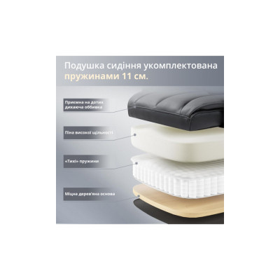 Офісне крісло GT Racer B-2511 Fabric Black