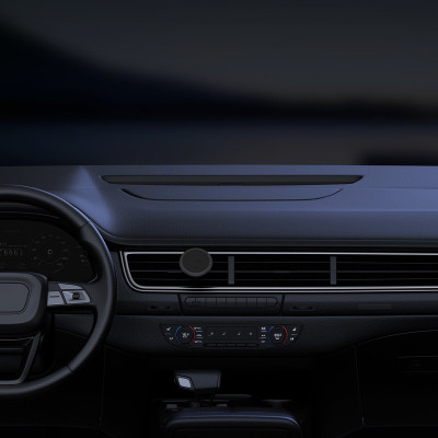 Універсальний автотримач Baseus Magnetic (на решітку) black (SUCC000101)