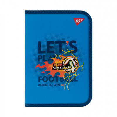 Папка для зошитів Yes пластикова на блискавці Football В5 (492205)