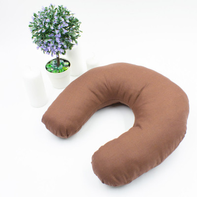 Подушка MirSon для подорожей №8740 Naturale Line 19-1217 Chocolate Perla 50% Memory (2200006348252)
