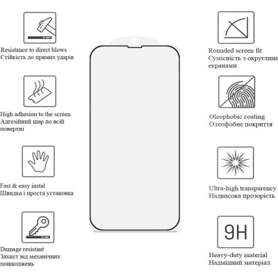 Скло захисне Drobak Matte Ceramics Anty Spy Apple iPhone 16e (595987)