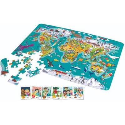 Пазл Hape гра Карта світу 105 елементів (E1626)