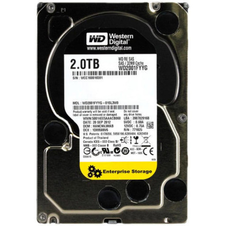 Жорсткий диск для сервера 3.5&quot; 2TB WD (WD2001FYYG)