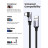 Дата кабель USB 3.0 AM to Type-C 1.0m 60W US385 90-degree Black Ugreen (20299)