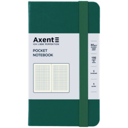 Книга записна Axent Partner 95x140 мм, 96 аркушів, клітинка, зелений ліс (8301-61-A)