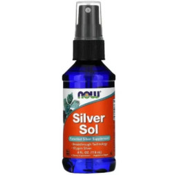 Мінерали Now Foods Колоїдне Срібло, Silver Sol, 4 рідких унцій (119 мл) (NOW-01407)