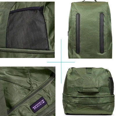 Дорожня сумка TravelZ Wheelbag Doubleloader foldable green 80(95)L (603097) (931070)