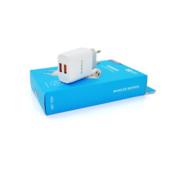 Зарядний пристрій iKAKU KSC-395 2xUSB 5V 2.4A 12W White (KSC-395 MINGZE)