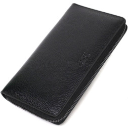 Сумка Bond Accessories З одним відділенням з натуральної шкіри Чорна (22029)