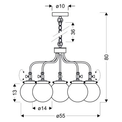 Люстра Candellux BALLET (35-70876)