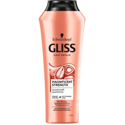 Шампунь Gliss Magnificent Strength для ослабленого волосся 250 мл (4015100009743)