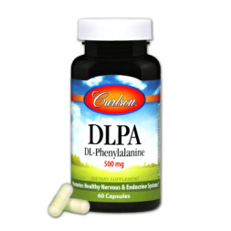 Амінокислота Carlson DLPA (фенілаланін) 500мг, DL-Phenylalanine, 60 капсул (CL7916)