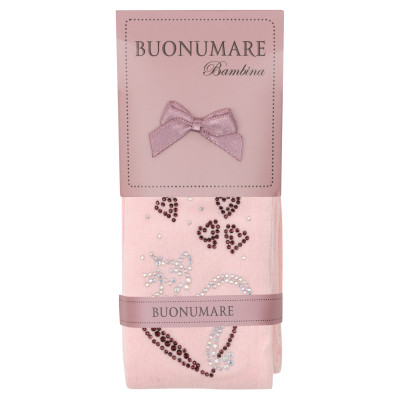 Колготки дитячі BNM зі стразами (M0C0302-1174-9G-pink)