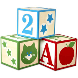 Кубики Melissa&amp;Doug Набір з 3-х великих дерев'яних кубиків (MD30543)