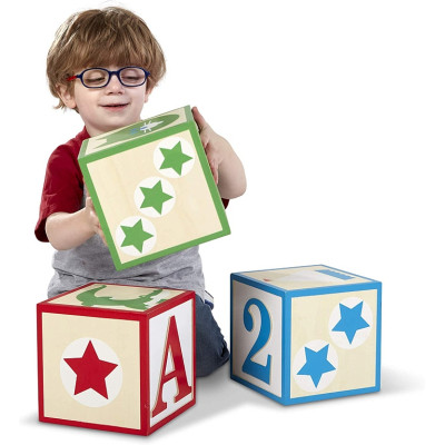 Кубики Melissa&amp;Doug Набір з 3-х великих дерев&#039;яних кубиків (MD30543)