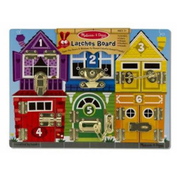 Розвиваюча іграшка Melissa&amp;Doug Деревянная доска с задвижками (MD13785)