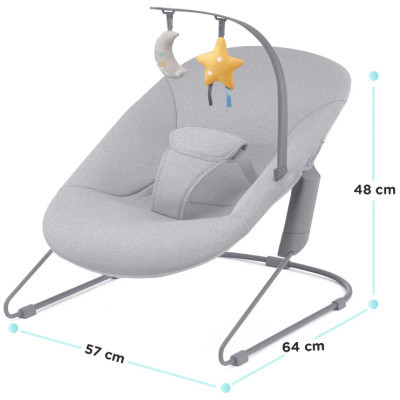 Крісло-гойдалка Kinderkraft Calmee Grey (5902533919048)