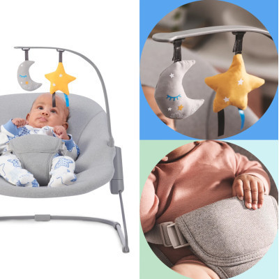 Крісло-гойдалка Kinderkraft Calmee Grey (5902533919048)