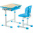 Парта зі стільцем FunDesk Piccolino III Blue-w