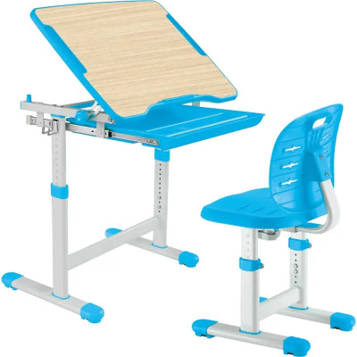 Парта зі стільцем FunDesk Piccolino III Blue-w
