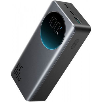 Батарея універсальна JOYROOM 30000mAh 65W PD, QC/3.0, USB-A, 2xUSB-C In/Out, Black (JR-PBF05)