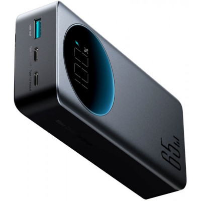 Батарея універсальна JOYROOM 30000mAh 65W PD, QC/3.0, USB-A, 2xUSB-C In/Out, Black (JR-PBF05)