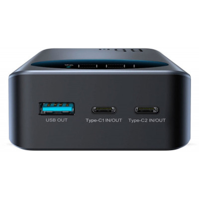 Батарея універсальна JOYROOM 30000mAh 65W PD, QC/3.0, USB-A, 2xUSB-C In/Out, Black (JR-PBF05)