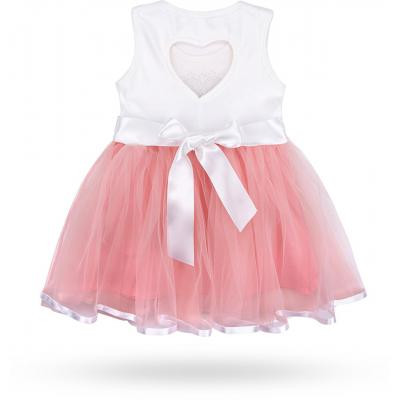 Плаття дитяче Breeze сарафан із фатіновою спідницею і серцем (10862-98G-peach)