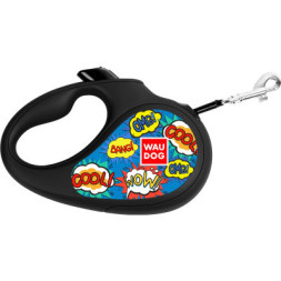 Повідець для собак WAUDOG R-leash ВАУ світловідбиваюча стрічка XS 3 м (8123-0087-01)