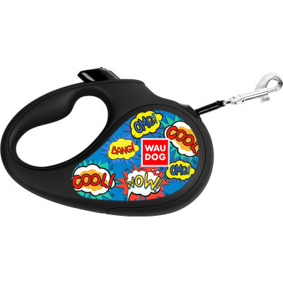 Повідець для собак WAUDOG R-leash ВАУ світловідбиваюча стрічка XS 3 м (8123-0087-01)
