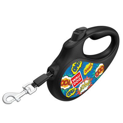 Повідець для собак WAUDOG R-leash ВАУ світловідбиваюча стрічка XS 3 м (8123-0087-01)