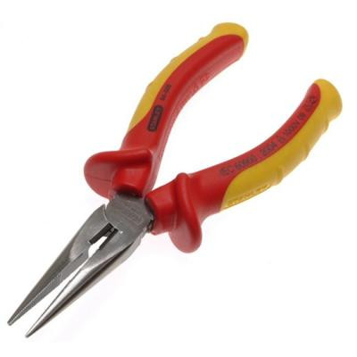 Плоскогубці Stanley MaxSteel VDE 1000V электрика, удл.губки L=210мм. (0-84-007)