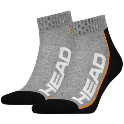 Шкарпетки Head Qperformance Quarter 781009001-235 2 пари Чорний/Сірий 35-38 (8718824546469)