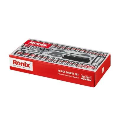 Набір інструментів Ronix 3/8&quot;, 40 шт (RH-2641)