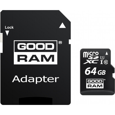 Карта пам&#039;яті Goodram 64GB microSDXC Class 10 (M1AA-0640R12)