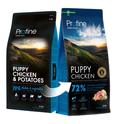 Сухий корм для собак Profine Puppy Chicken and Potatoes для цуценят та юніорів всіх порід 12 кг (8595602569939)