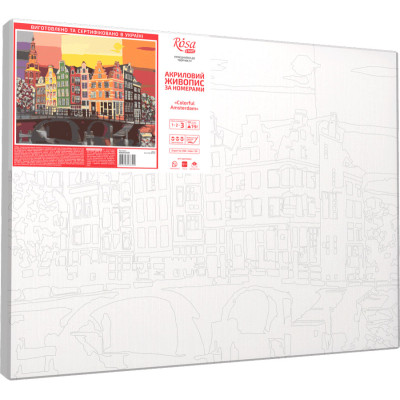 Картина по номерам Rosa Start Colorful Amsterdam 35 х 45 см (4823098538509)