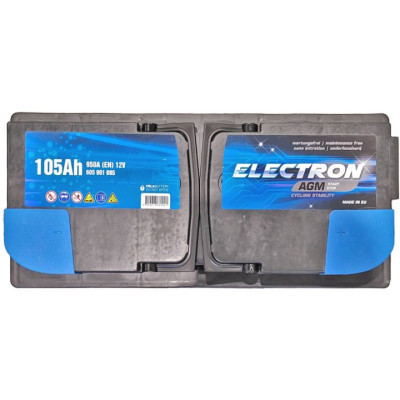 Акумулятор автомобільний ELECTRON AGM 105Ah Ев (-/+) (950EN) (605901095)