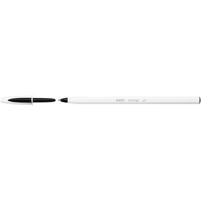 Ручка кулькова Bic Cristal Up з білим шестигранним корпусом Чорна (bc949880)